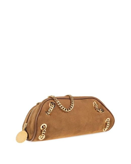 Stella McCartney Brown Bowling Tote Bag Small