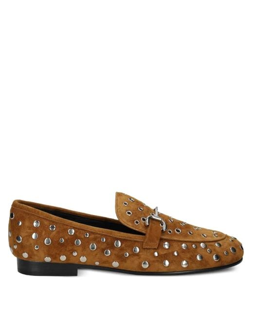 Bibi Lou Brown Zagreb Studded Loafers