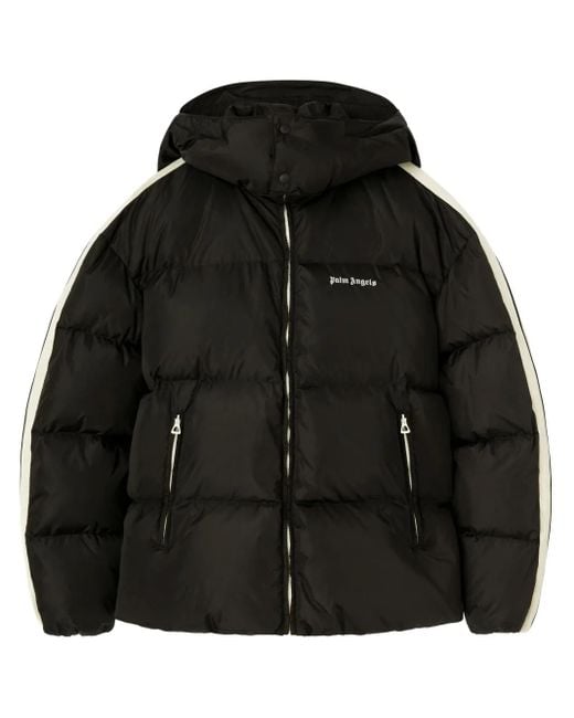 Palm Angels Black Logo Track Down Jacket for men