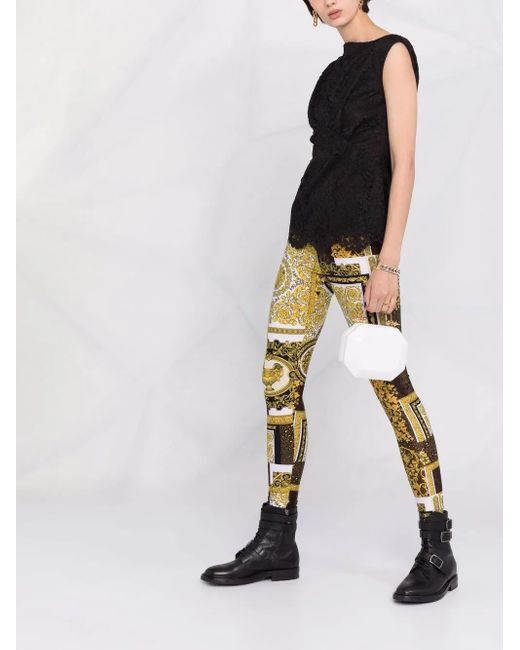 Philipp Plein Black Lace-patterned Sleeveless Blouse