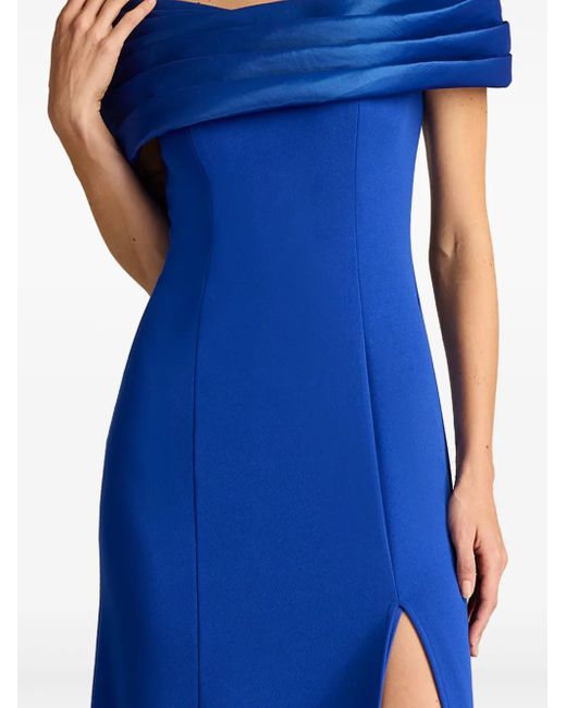 Robe Longue À Épaules Dénudées Tadashi Shoji en coloris Blue