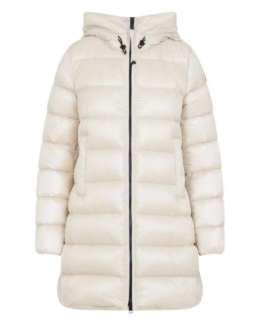 Moncler Gewatteerde Jas Met Capuchon in het White