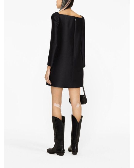 Versace Geplooide Mini-jurk in het Black