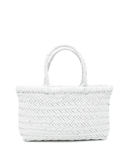Dragon Diffusion Geweven Shopper in het White