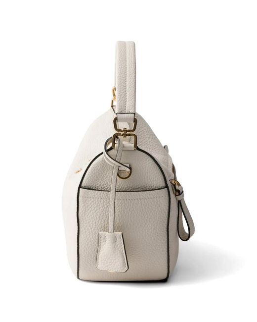 Prada White Small Leather Bag