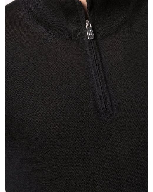 Pull À Col Roulé Fedeli pour homme en coloris Black