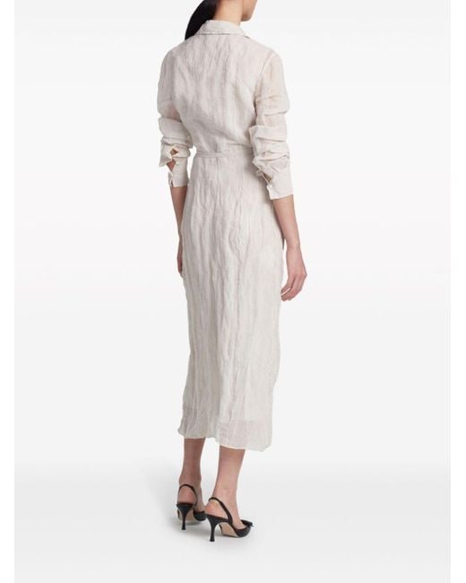 Robe-chemise Agnes en soie Altuzarra en coloris White