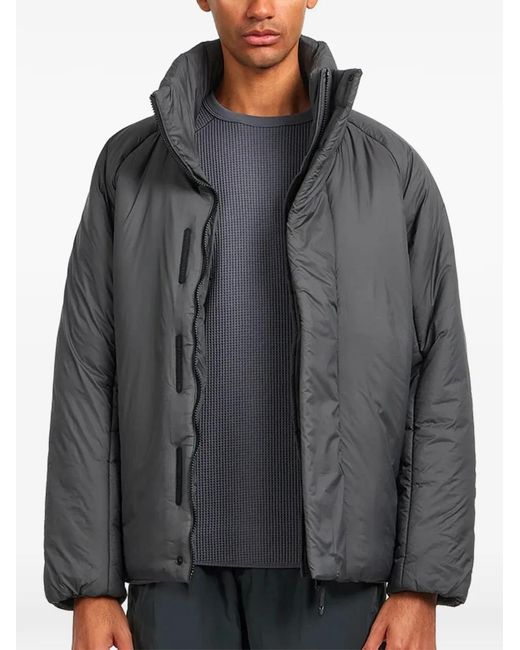 Goldwin Gray Padded High-Neck Jacket for men