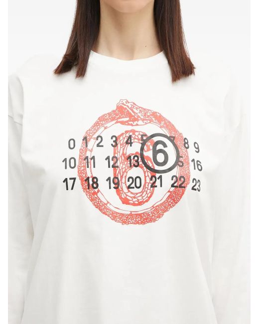 MM6 by Maison Martin Margiela ロングtシャツ White