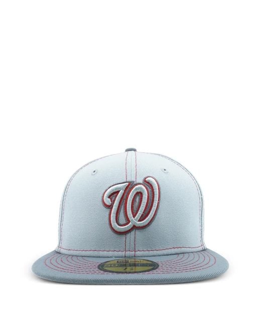 KTZ Blue 59Fifty Washington Nationals Embroidered Hat for men