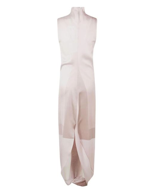 Jean Paul Gaultier Pink Graphic-Print Sleeveless Maxi Dress