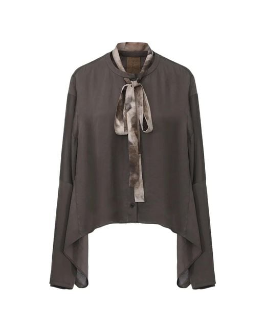 Elwood Brown Detachable-Ribbon Crew-Neck Shirt