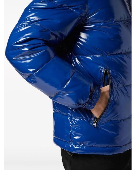 Philipp Plein Blue Down Jacket for men