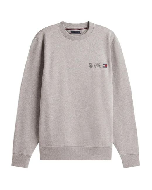 Tommy Hilfiger Gray Logo Graphic Sweatshirt for men