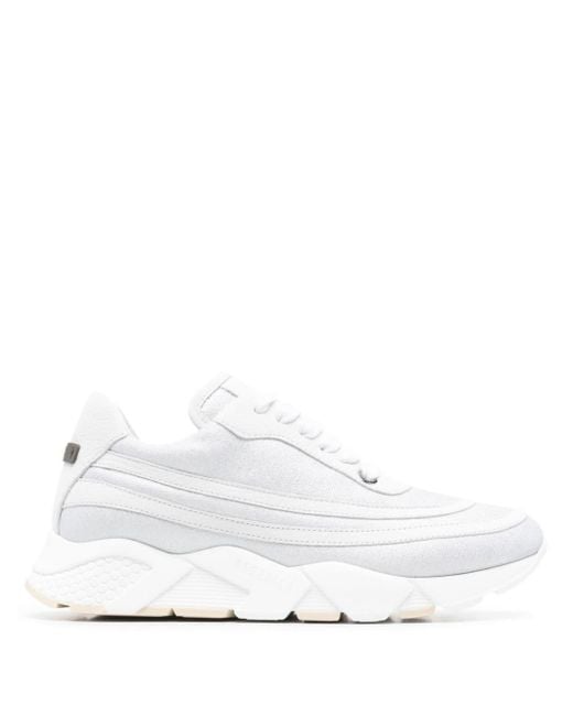 Peserico White Logo-patch Low-top Sneakers