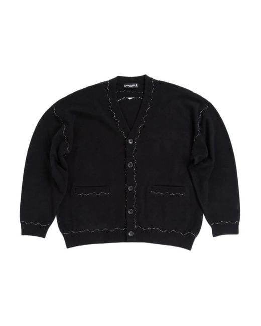 メンズ Mastermind Japan スカル カーディガン Black