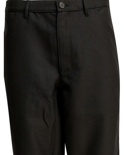 Comme des Garçons Black Buttoned Trousers for men