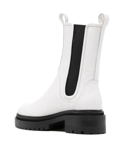 Senso White Pandora Leather Boots