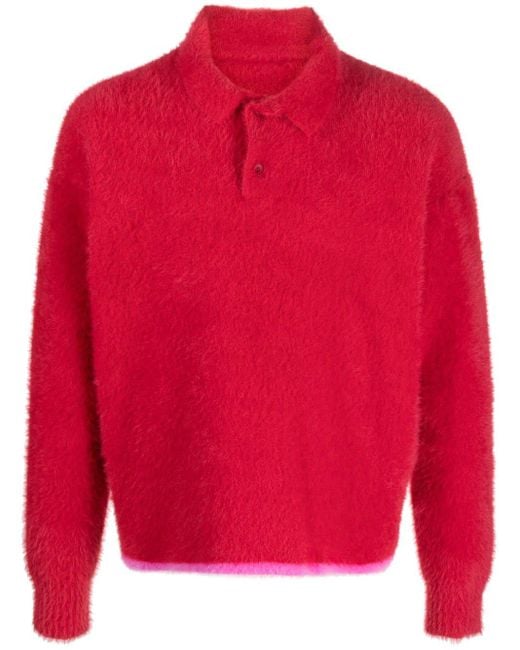 Jacquemus Red Le Polo Neve Jumper for men