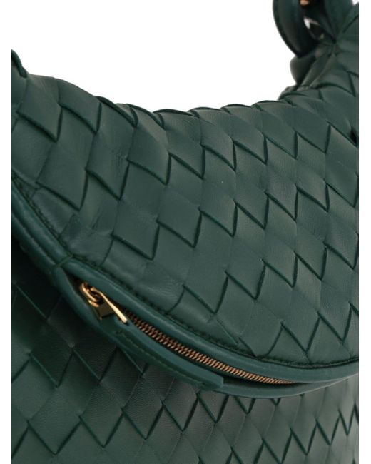 Bottega Veneta Green Medium Gemini Leather Shoulder Bag