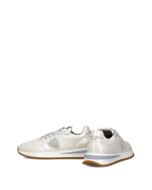 Philippe Model White Sneakers Mit Einsätzen