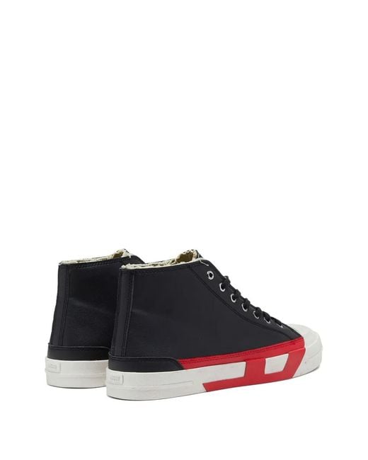 DIESEL Black S-D-Verse Mid Ii Sneakers for men