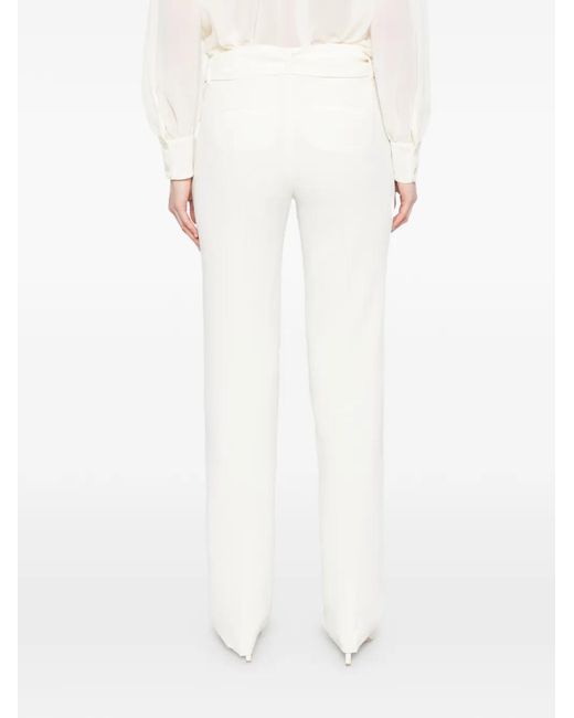 Marella White Telica Trousers