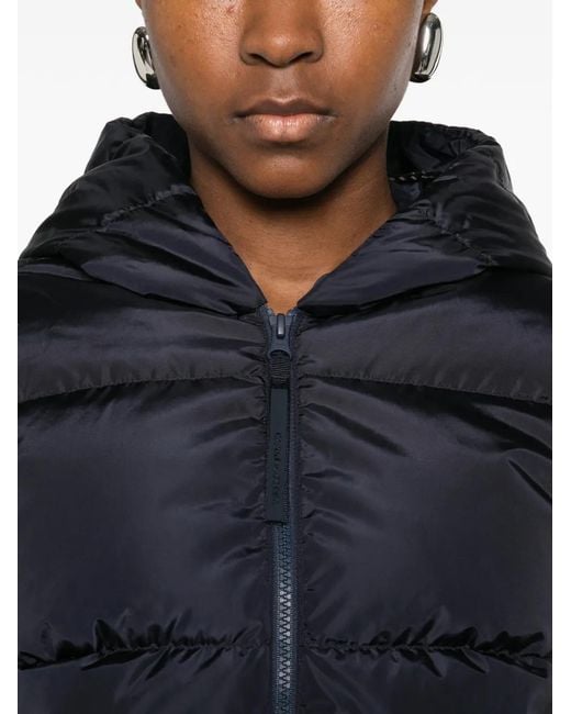 Canada Goose Blue Hybridge Wide Quilt Hooded Jacket