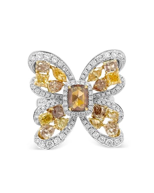 HYT Jewelry White Butterfly Diamond Ring