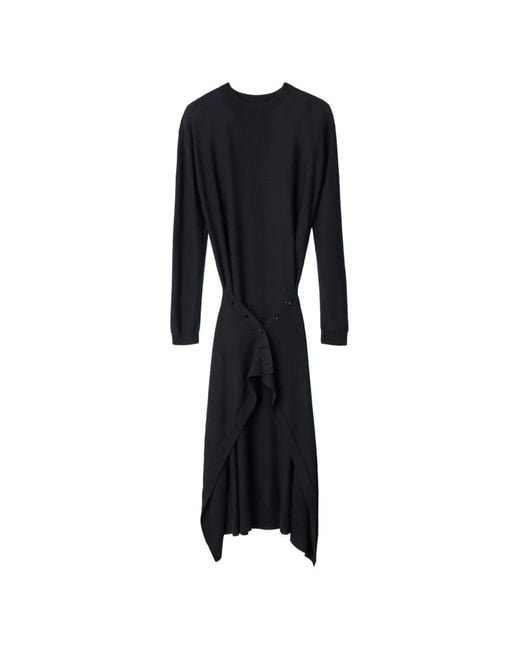 Lemaire Black Buttoned Dress