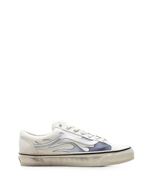 Vans White Premium Old Skool 36 Flames Lace-Up Sneakers for men