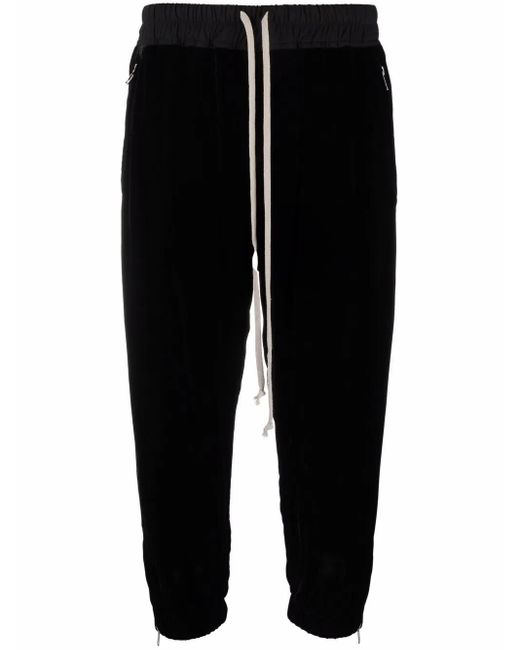 Rick Owens Black Three-quarter Length Trousers