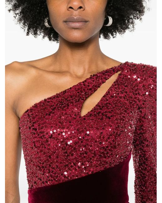 Cristallini Purple Zephyra Maxi Dress