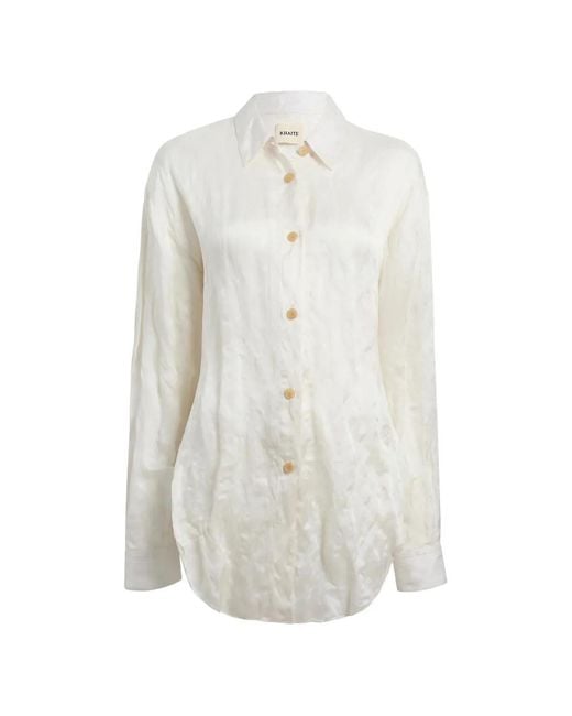 Khaite White Goya Top