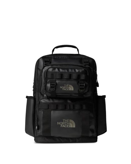 The North Face Black Base Camp Logo-Print Buckle-Fastening Backpack
