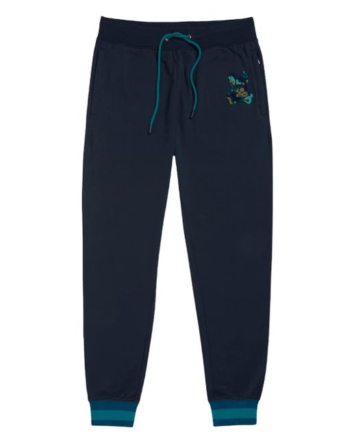Psycho Bunny Howgate Trainingsbroek Met Camouflageprint in het Blue voor heren