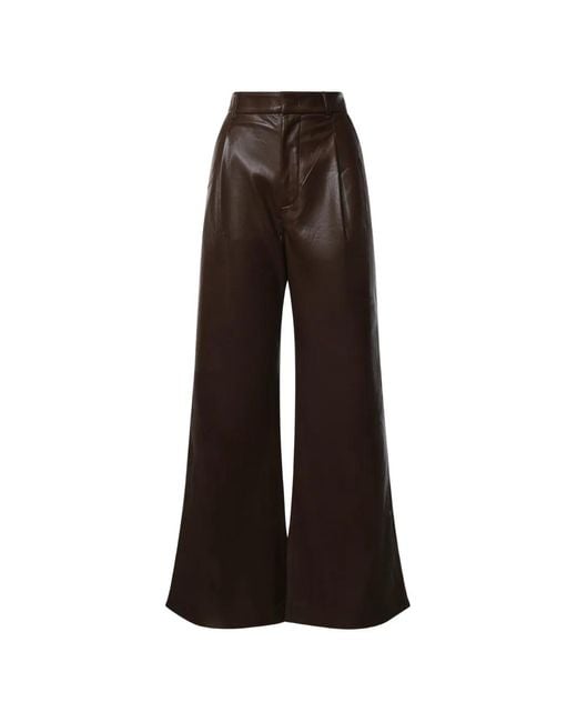 ANDAMANE Brown Pleated Trousers