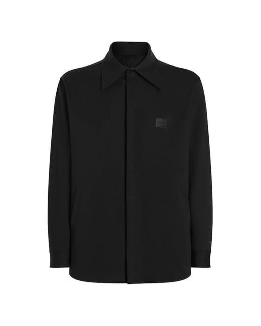 Dolce & Gabbana Black Technical Fabric Shirt With Tag for men