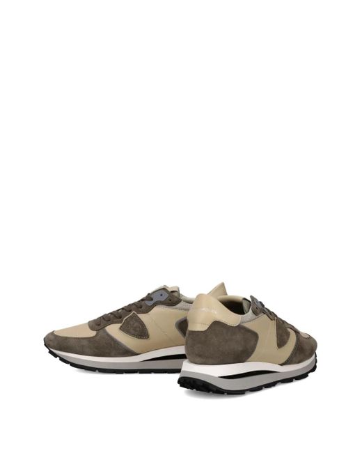Philippe Model Brown Tropaz Haute Suede-Panel Sneakers for men