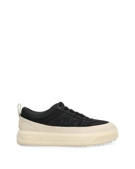 Moncler White Altive Nubuck & Suede Trainers