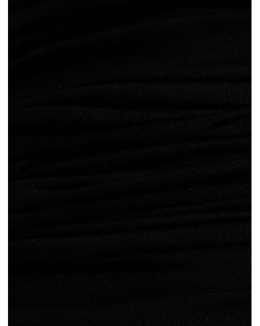 Robe courte Marcais à design asymétrique The Mannei en coloris Black