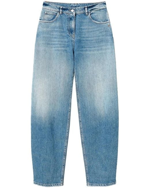 Twinset Blue Five-Pocket Tapered Jeans
