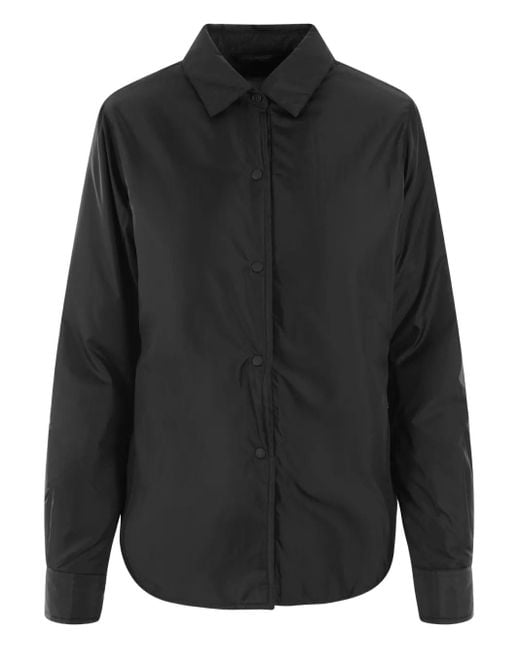 Aspesi Black Padded Shirt Jacket