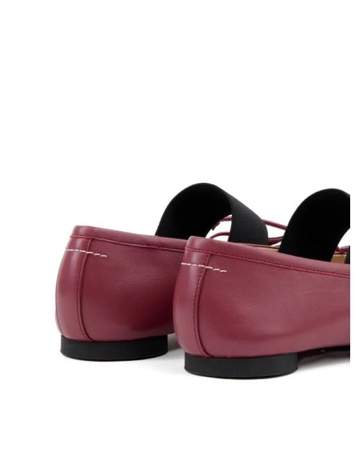 MM6 by Maison Martin Margiela Purple Anatomic Ballerinas