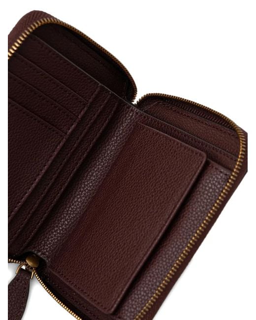 Pinko Purple Small Square Leather Wallet