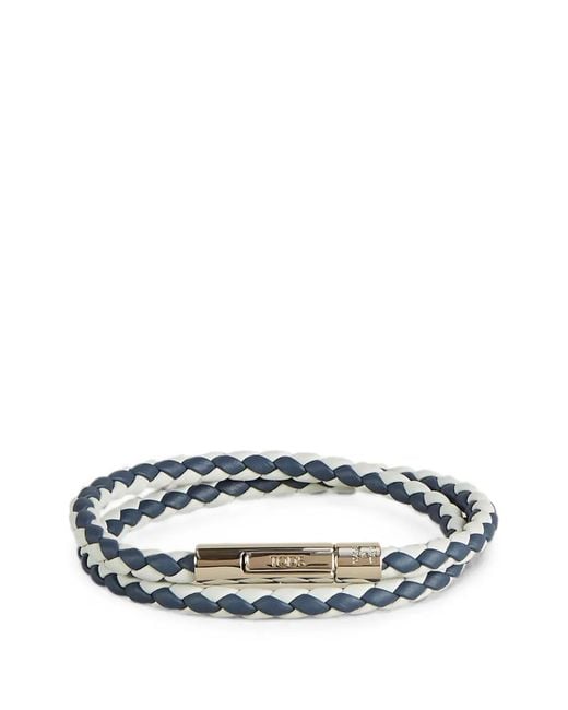 Tod's Blue Mycolors Leather Bracelet for men