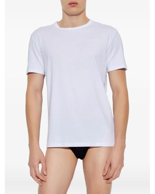 Moschino Blue Logo-Detail T-Shirt (Pack Of Two) for men