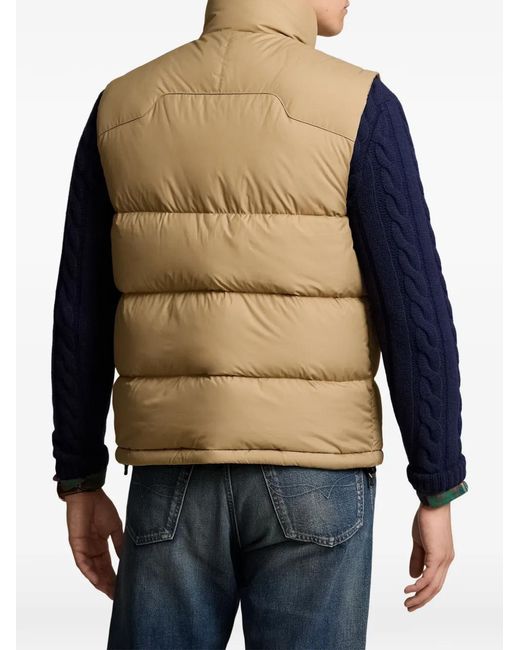 Polo Ralph Lauren Natural Zip-Fastening Puffer Gilet for men