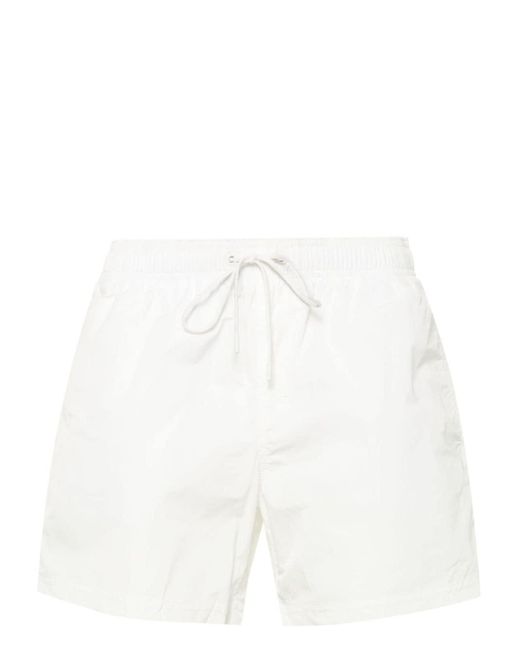 Sundek White Rainbow-patch Swim Shorts for men