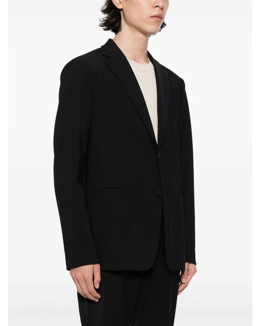 Theory Black Clinton Single-Breasted Blazer for men